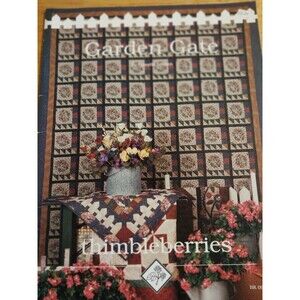 Thimbleberries: GARDEN GATE Quilt Book #090 by Lynette Jensen - 5 Designs - Guc